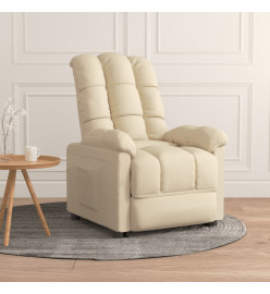 Fauteuil inclinable Crème Tissu