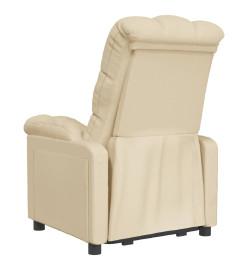 Fauteuil inclinable Crème Tissu