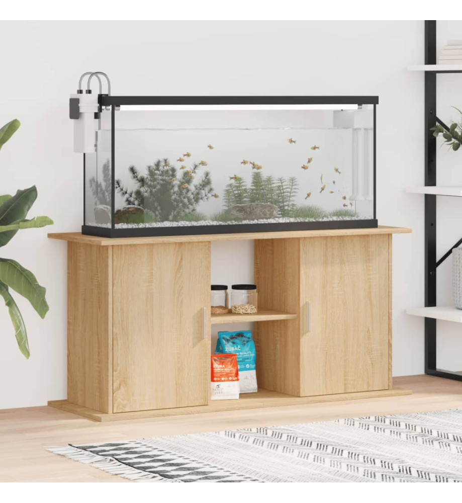 Support d'aquarium chêne sonoma 121x41x58 cm bois d'ingénierie