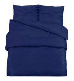 Ensemble de housse de couette Bleu marine 240x220 cm Microfibre