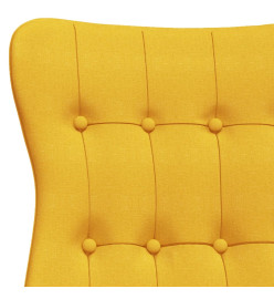 Chaise de relaxation Jaune moutarde Tissu