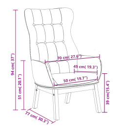 Chaise de relaxation Jaune moutarde Tissu