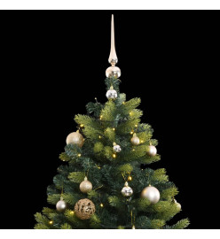 Sapin de Noël artificiel articulé 150 LED et boules 150 cm