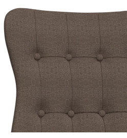 Chaise de relaxation Taupe Tissu