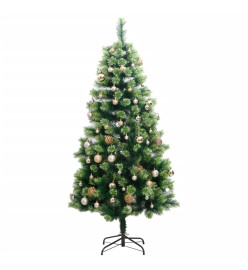 Sapin de Noël artificiel articulé 150 LED et boules 150 cm