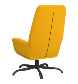 Chaise de relaxation Jaune moutarde Velours