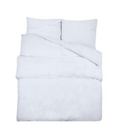 Ensemble de housse de couette Blanc 220x240 cm Microfibre