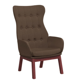 Chaise de relaxation Marron Tissu