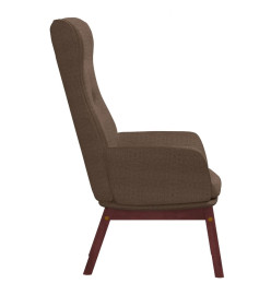 Chaise de relaxation Marron Tissu