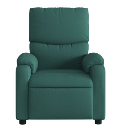 Fauteuil inclinable Vert foncé Tissu