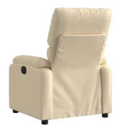 Fauteuil inclinable Crème Tissu