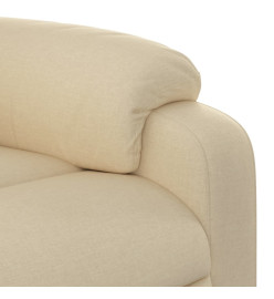 Fauteuil inclinable Crème Tissu