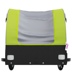 Remorque pour vélo noir et vert 45 kg fer