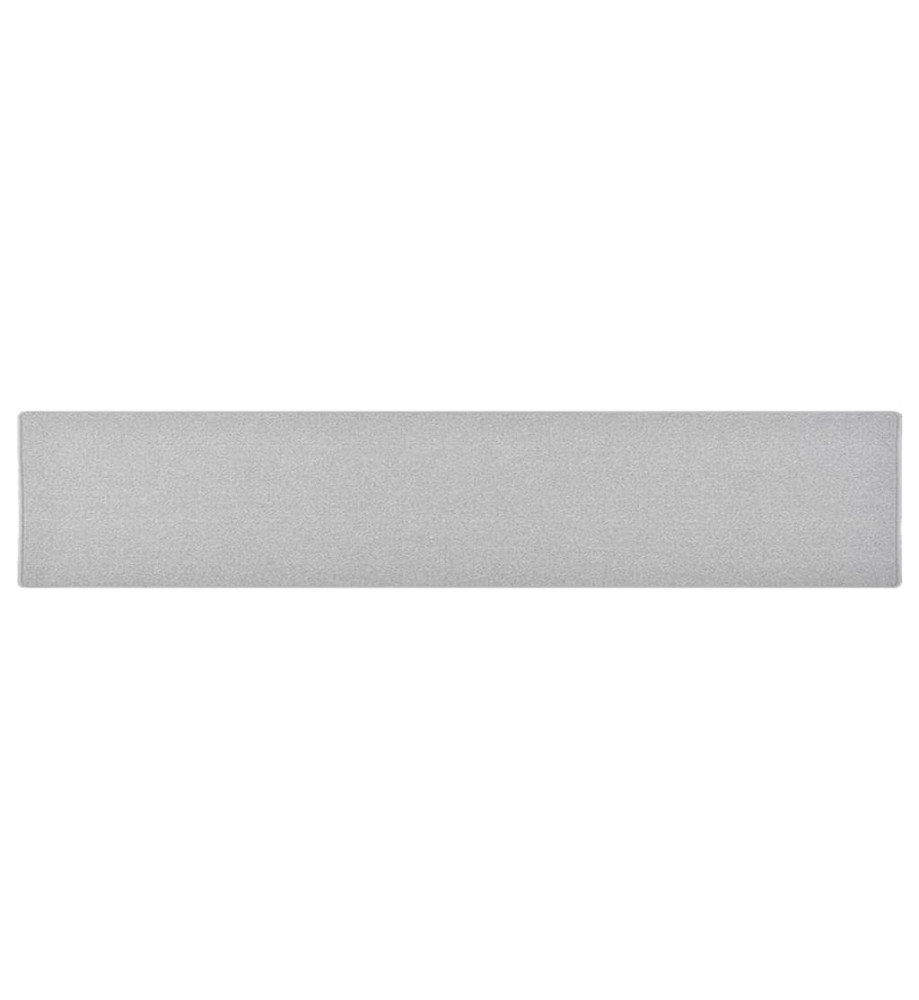 Tapis de couloir Gris clair 80x400 cm