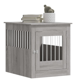 Meuble de cage pour chiens sonoma gris 64,5x80x71 cm