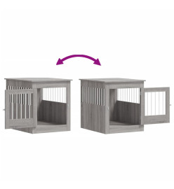 Meuble de cage pour chiens sonoma gris 64,5x80x71 cm