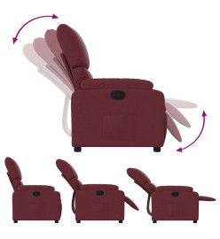 Fauteuil inclinable Rouge bordeaux Tissu