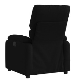 Fauteuil de massage inclinable Noir Tissu