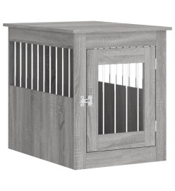 Meuble de cage pour chiens sonoma gris 55x75x65 cm