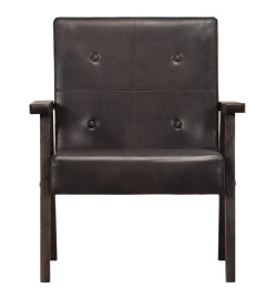 Fauteuil Gris Cuir véritable