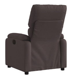 Fauteuil inclinable Marron foncé Tissu