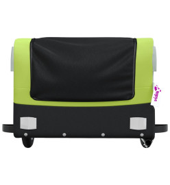 Remorque pour vélo noir et vert 30 kg fer