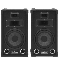 Haut-parleurs scène Hifi passifs professionnels 2 pcs 800W Noir