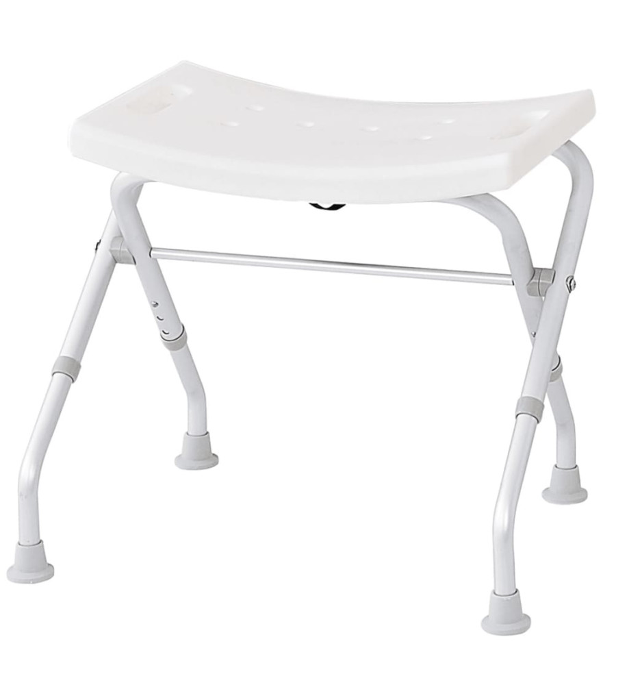 RIDDER Tabouret pliable de salle de bain 110 kg Blanc A0050301