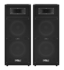 Haut-parleurs de scène passives professionnelles Hifi 2pcs noir