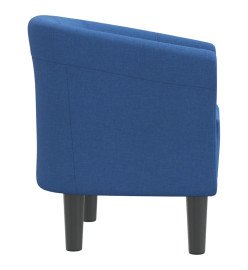 Fauteuil cabriolet bleu tissu