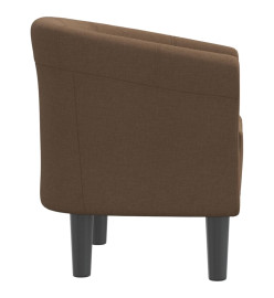 Fauteuil cabriolet marron tissu