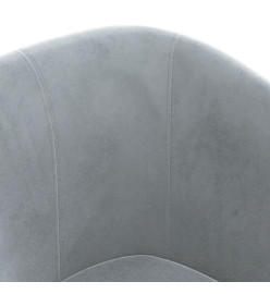 Fauteuil cabriolet gris foncé velours