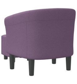 Fauteuil cabriolet avec repose-pied violet tissu