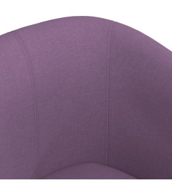 Fauteuil cabriolet avec repose-pied violet tissu