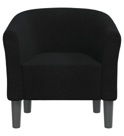 Fauteuil cabriolet noir tissu