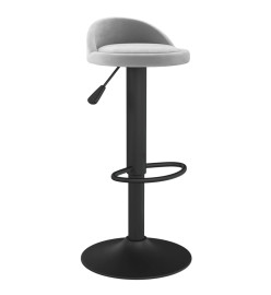 Tabouret de bar Gris clair Velours