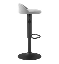 Tabouret de bar Gris clair Velours