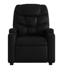 Fauteuil de massage inclinable Noir Similicuir