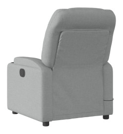 Fauteuil de massage inclinable Gris clair Tissu