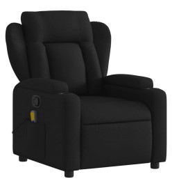 Fauteuil de massage inclinable Noir Tissu