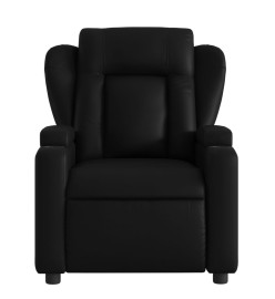 Fauteuil de massage inclinable Noir Similicuir