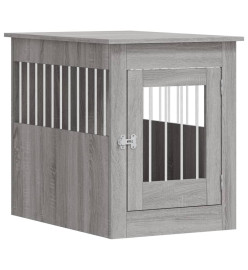 Meuble de cage pour chiens sonoma gris 55x80x68 cm