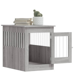 Meuble de cage pour chiens sonoma gris 55x80x68 cm