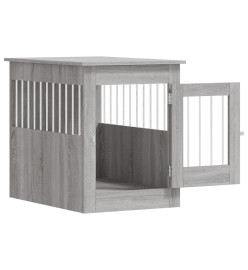 Meuble de cage pour chiens sonoma gris 55x80x68 cm