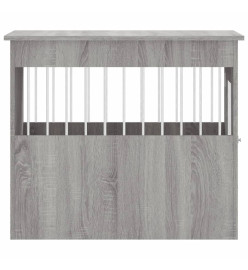 Meuble de cage pour chiens sonoma gris 55x80x68 cm