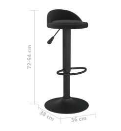 Tabouret de bar Noir Velours