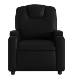 Fauteuil de massage inclinable Noir Similicuir