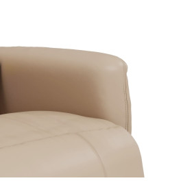 Fauteuil inclinable de massage repose-pieds cappuccino