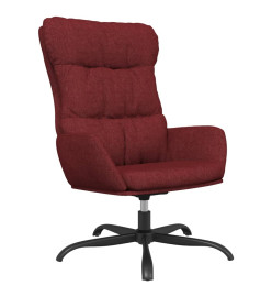 Chaise de relaxation Rouge bordeaux Tissu