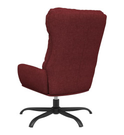 Chaise de relaxation Rouge bordeaux Tissu